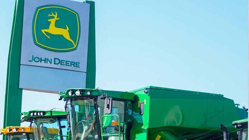 A John Deere sign in Brazil