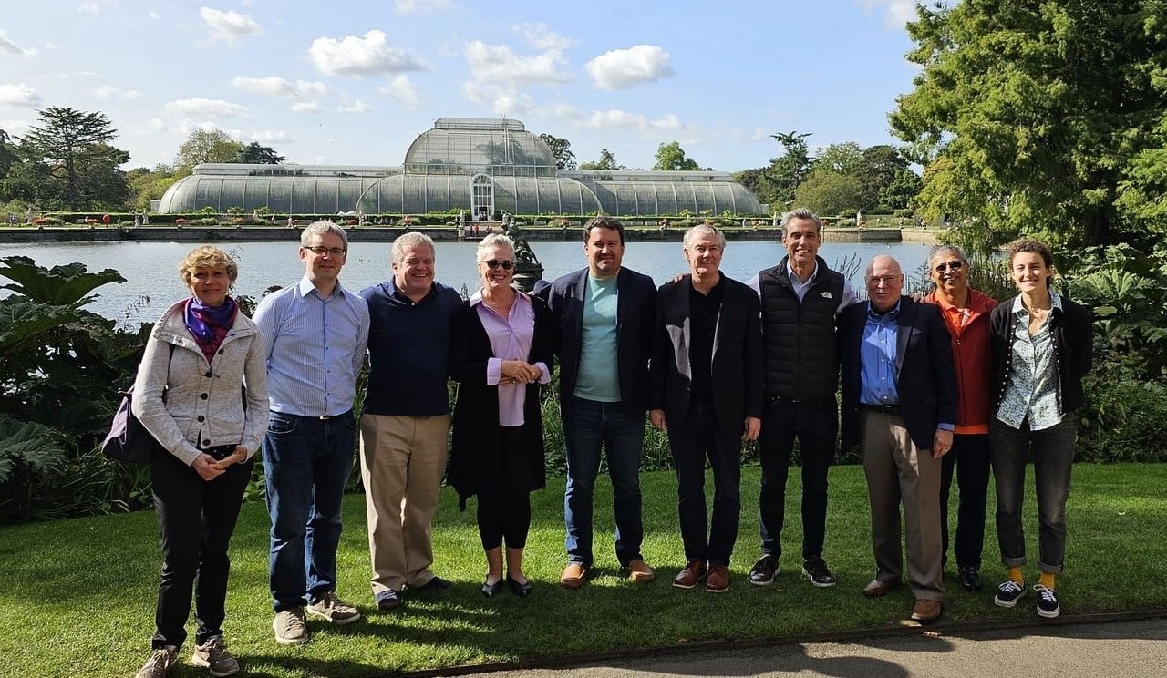 The Yield Lab global partner meeting in London, Kew Gardens. (Missing from photo Larry Taylor).