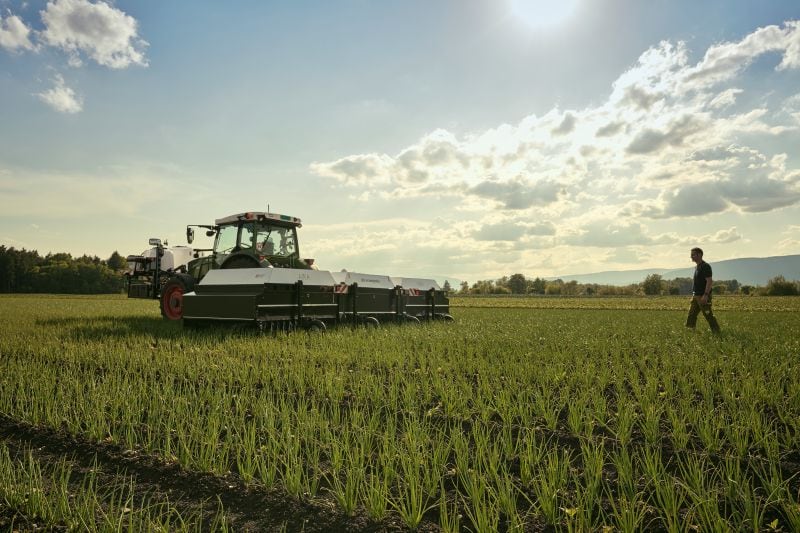 An Ecorobotix precision sprayer in action. Ecorobotix is perhaps the most successful company to emerge from the Swiss Nutrition and Food Valley, a non-profit aiming to be a food-focused version of Silicon Valley.
