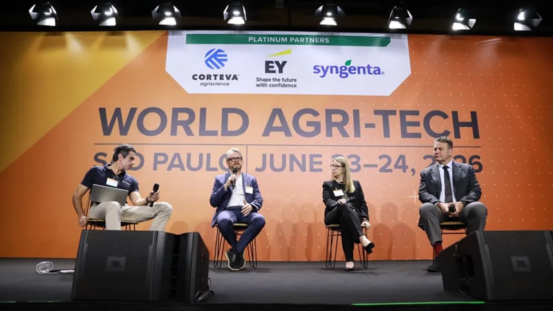 A panel of speakers at World Agri-Tech