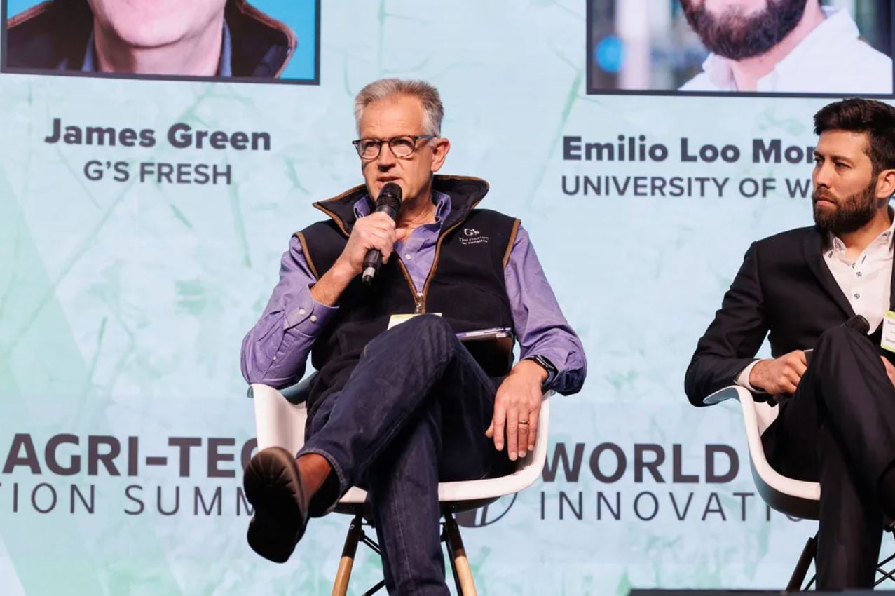 James Green and Emilio Loo Monardez discuss how to accelerate commercialisation in agtech at the World Agri-Tech Innovation Summit in London