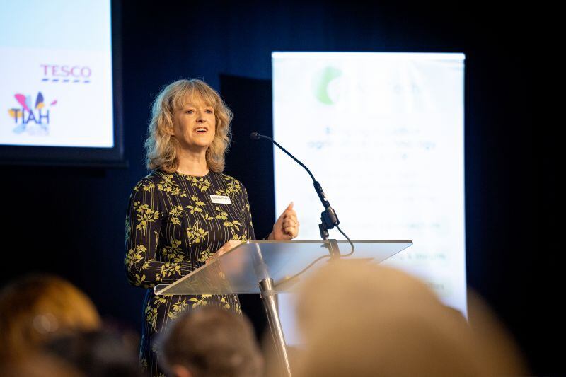 Belinda Clarke speaking at last year’s REAP conference. “Seeing big supply-chain players like Tesco engage with innovators is potentially providing a different model to traditional VC.”