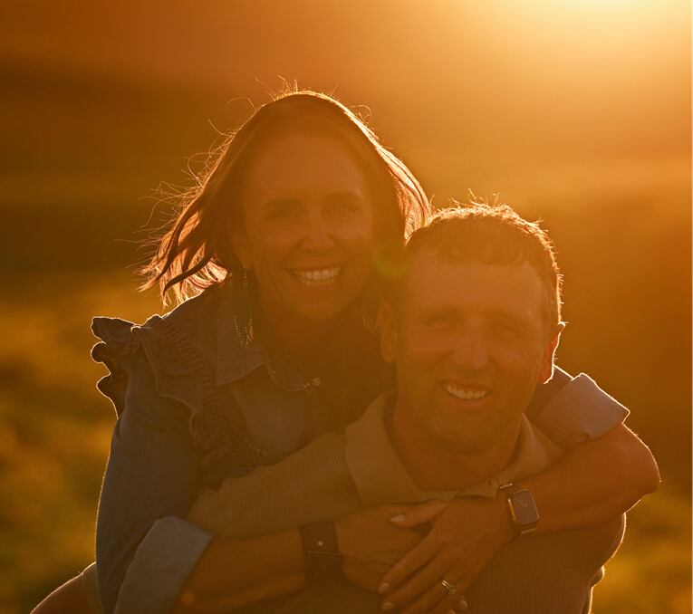 Matt and Natalie Berning, owners and operators of Berning Acres in East Dubuque.