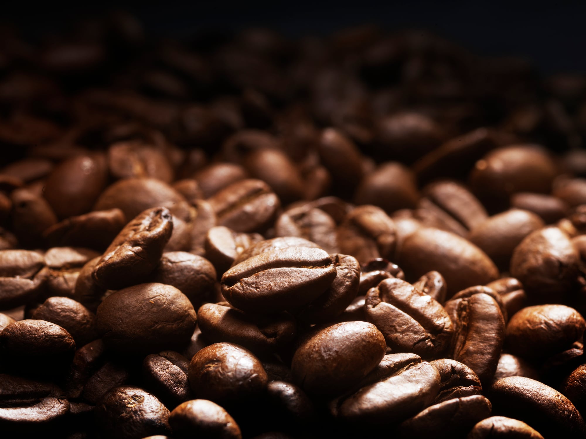 Close up of Coffee beans.