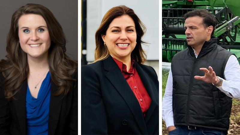 Picture left to right: Kacy Perry, country division head at crop science Canada; Jackeline Garza, CTO at Redox Bio-Nutrients; and Juan Martinez, co-CEO and managing director at SenseUp.